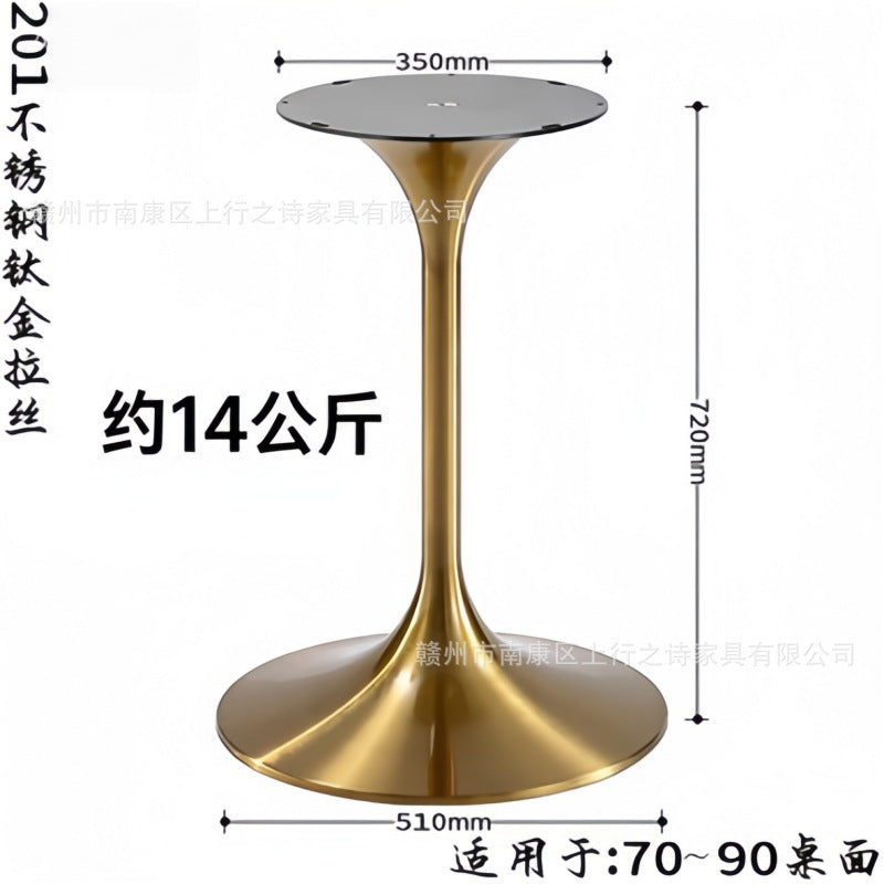 Titanium speaker legs, stainless steel spinning brushed table legs, metal waist bracket, coffee table legs, tulip table legs