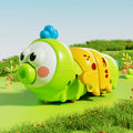 Caterpillar wind-up toy - fun & educational for babies & toddlers - moving & crawling animal toy - encourages tummy time & crawling development