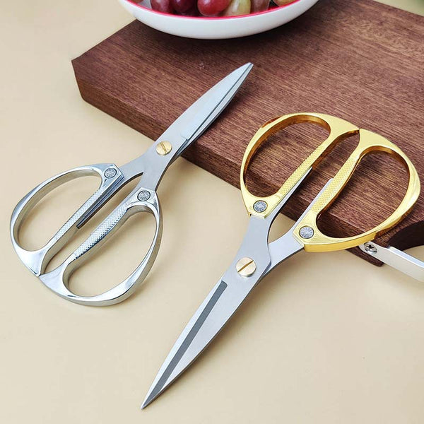 Manufacturer wholesale K82 scissors stainless steel alloy scissors chicken bone scissors, kitchen scissors household scissors stall diamond scissors