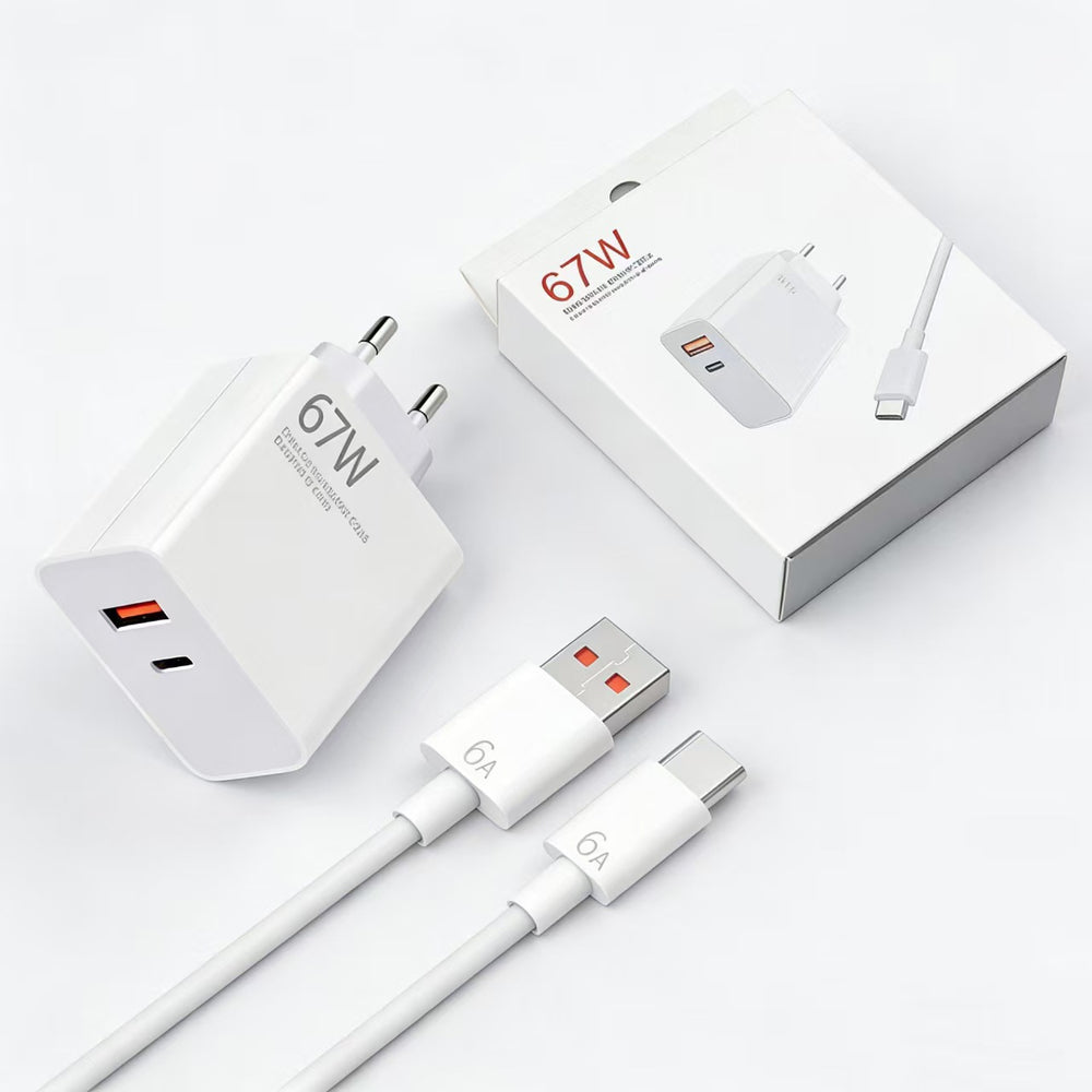 120w dual-port fast charging adapter, eu/uk plug, compatible with apple, huawei, and xiaomi phones
