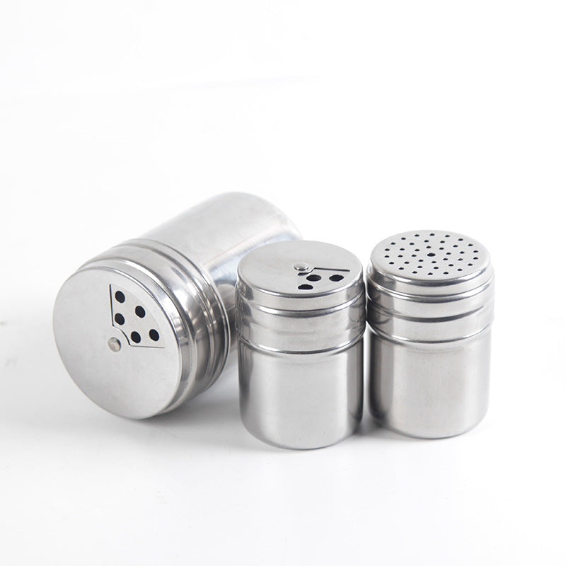 Bia stainless steel rotating seasoning bottle seasoning jar barbecue seasoning bottle toothpick holder powder bottle pepper jar barbecue charcoal