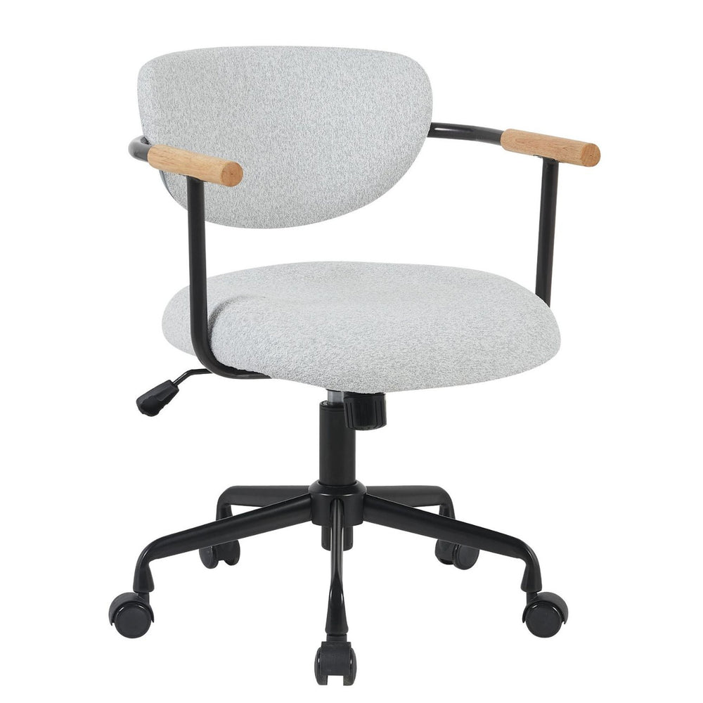 Ready-to-ship, custom-made european-style leisure chair with solid wood armrests. simple, elegant, comfortable office chair for commercial and home use, perfect as a computer chair