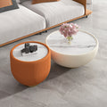 Accessible luxury modern slate coffee table extremely casual designer furniture scandinavian living room small apartment round size bowl coffee table