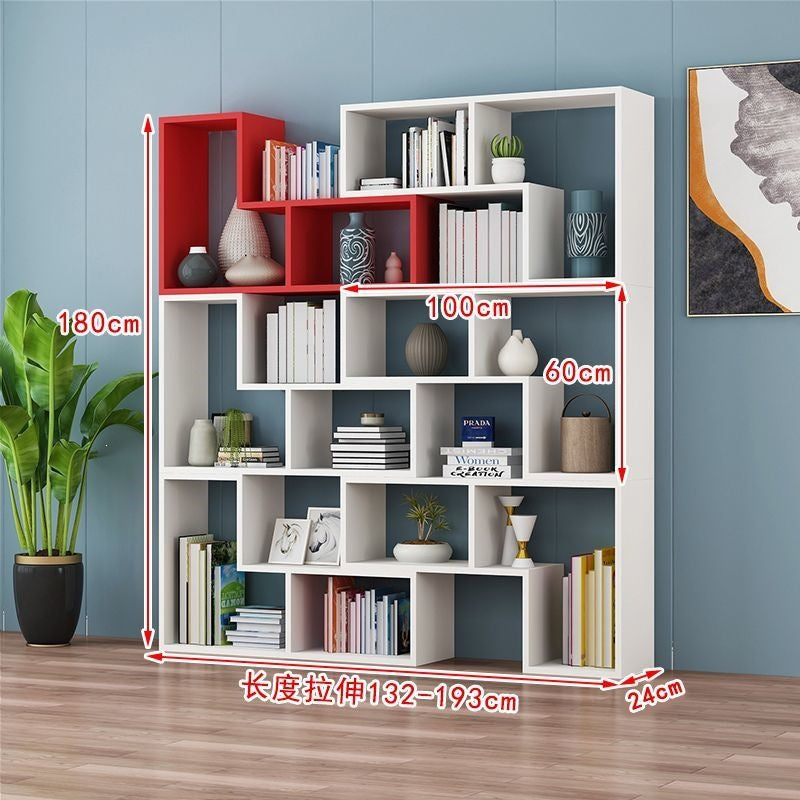 Free shipping casual combination bookshelf bookcase creative corner bedroom floor-standing simple storage rack partition display rack entrance