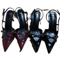 Za manufacturer 2024 summer export criss-cross buckle strap pointed toe high heel sandals british style mule women's shoes