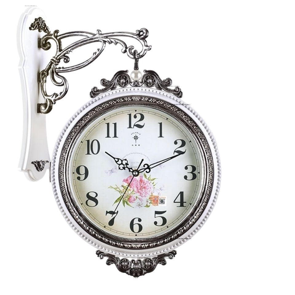 New arrival: bestselling silent quartz wall clock for living room, home, european style, minimalist design, double-sided, bedroom clock, premium quality, free shipping