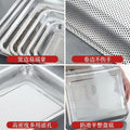 Stainless steel dinner plate, dense hole leakage plate, kitchen plate, for home vegetable plate, square plate, drying plate, oil filter plate, stainless steel products