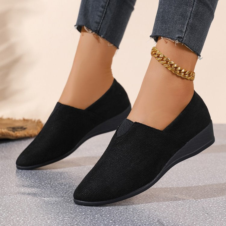 new arrival: women's casual loafers - suede, comfortable, plus size, wholesale for cross-border e-commerce