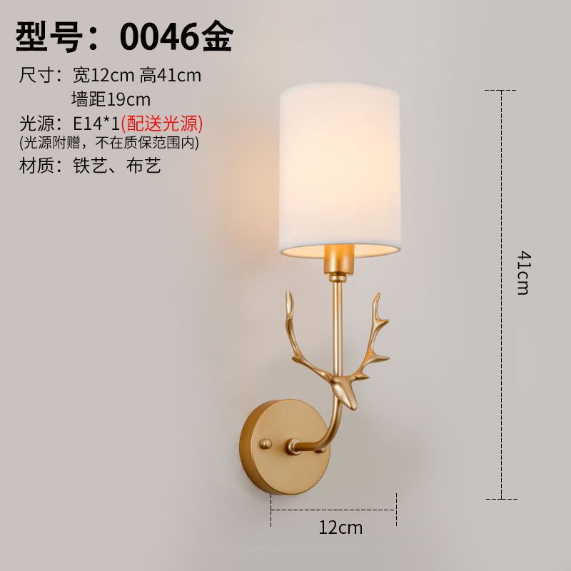 Nordic wall lamp bedroom bedside lamp modern casual creative hotel aisle lamp living room corridor wall lamp staircase lamp