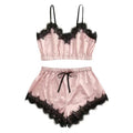 Fashion cross-border hot style sexylace sexy fungus edge three-point chest-wrapped laceintimates suit pajamas