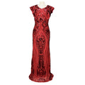 Special offer: european & american fashion sexy sequin maxi dress - solid color, elegant, luxurious wedding, prom, and evening gown