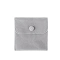Velvet jewelry snap pouch - double-sided fleece bracelet snap bag with flap, anti-oxidation, wholesale jewelry packaging bags