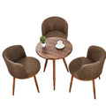 Nordic faux solid wood meeting table and chair set - modern minimalist chairs, creative casual round table, perfect for bubble tea and coffee shops
