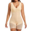 new one-piece shapewear bodysuit - enhanced version with zipper crotch, waist cincher, tummy control, butt lifter, and slimming corset for women