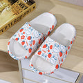 Graffiti "step on shit" slippers for women, summer outdoor wear, 2024 new cute indoor home one-strap casual couple slippers