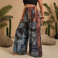 2025 summer amazon fashion cross-border bohemia printing casualhigh waistloose pantspants