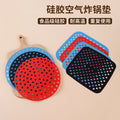 hot-selling food-grade silicone air fryer mat, heat-resistant silicone mat, reusable anti-scald silicone placemat