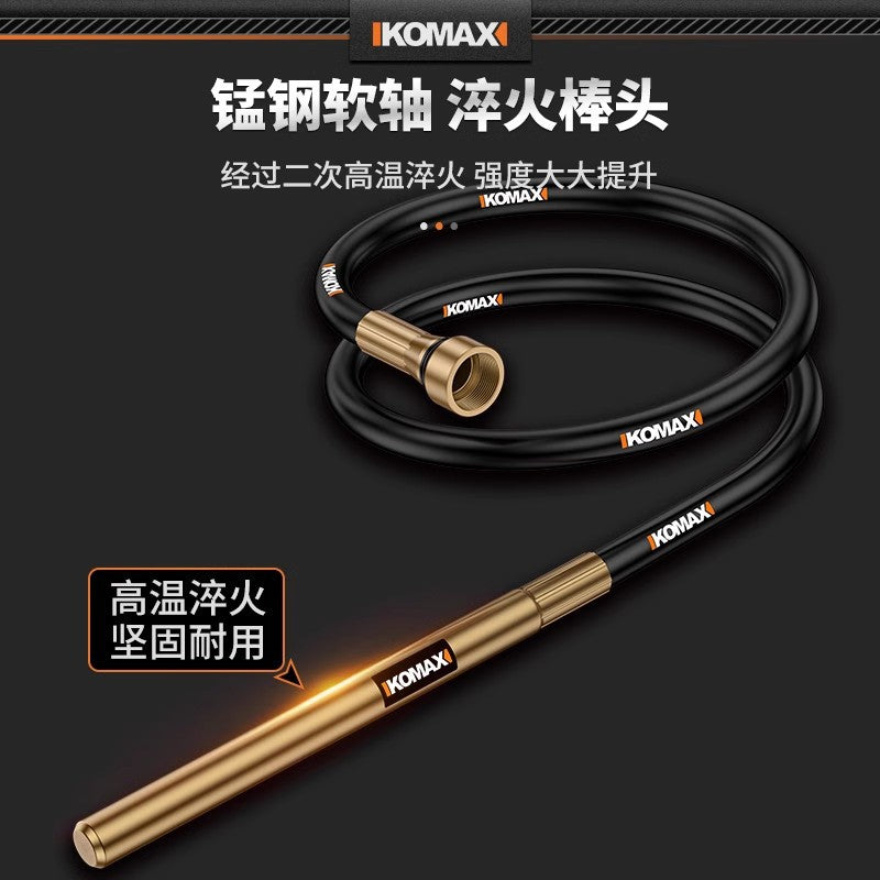 220v portable industrial-grade concrete vibrator for construction sites - small vibrating rod for building projects