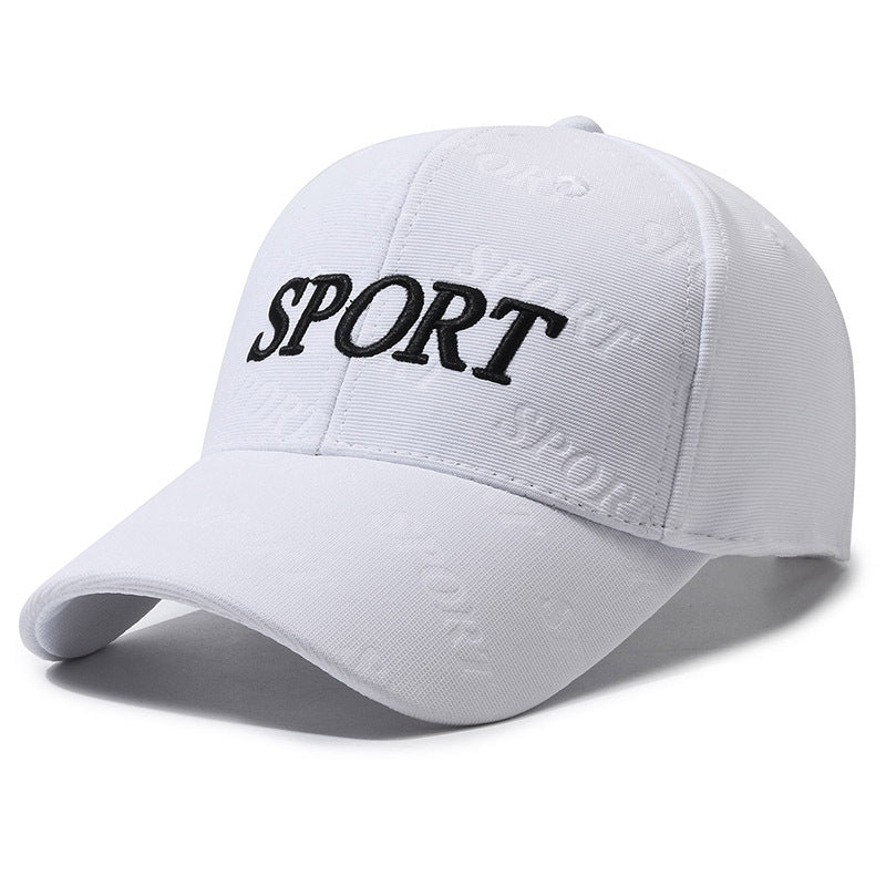 Baseball Cap Letter Embroidery Cap Men's and Women's Fashion Casual Versatile Hat Outdoor Sports Shade Sun Protection Hat