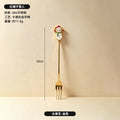 304 stainless steel luxury style creative christmas tableware coffee spoon afternoon tea dessert spoon fruit fork wholesale