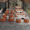 Sales office reception sofa, dessert shop, coffee shop sofa, coffee table combination, company business reception sofa, round table