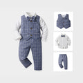 Wholesale children's clothing from export manufacturers: british gentleman style three-piece set for boys, spring and autumn collection