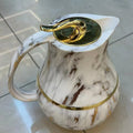 luxury style wholesale european coffee pot for home commercial thermos kettle 1000ml wood grain ls059 hot sale 8