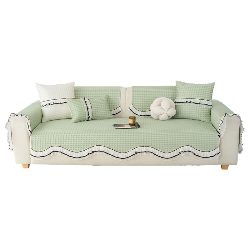 Sofa protective cover Summer sofa cushion Ice silk cold beans Modern simple non-slip mat Multifunctional cover
