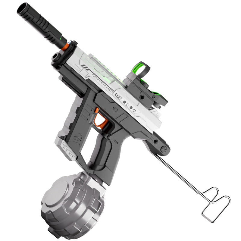new arrival space manual and automatic three-function scorpion uzi light electric water gun summer men's water toy