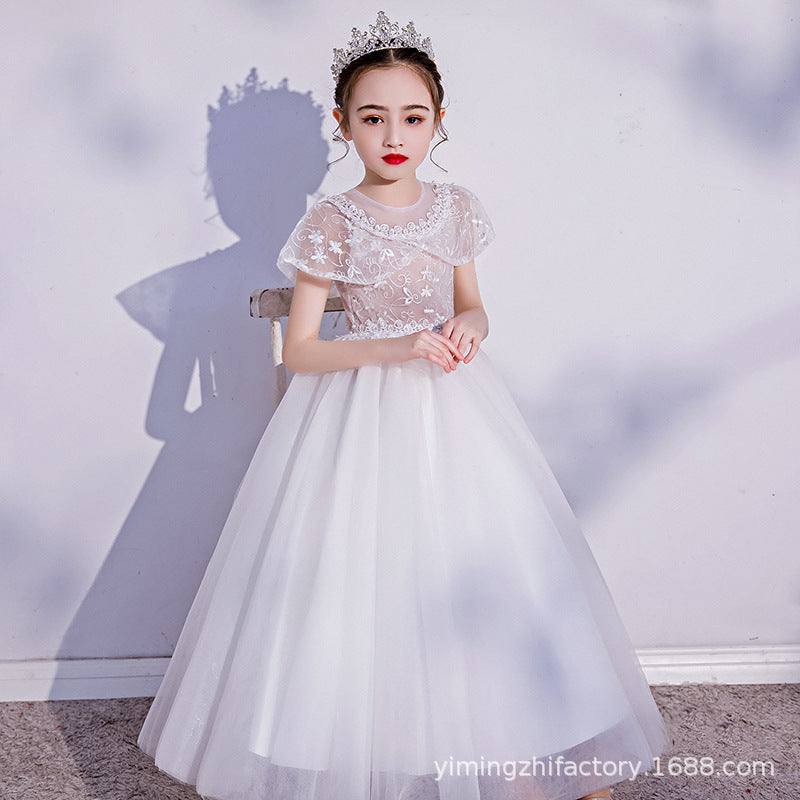Customizable cross-border girls' dresses oem new little girl tutu skirt mesh princess dress children's skirt ages 3-14
