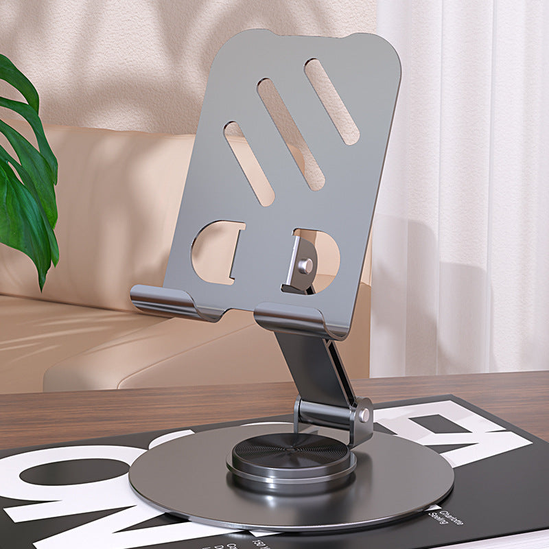 All-metal 360-degree rotating phone stand - premium mechanical tablet universal metal support bracket with alloy reinforcement