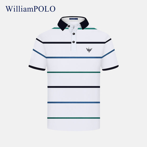 Emperor Paul Short Sleeve T-Shirt Men's Summer High Sense Dad's Lapel Breathable POLO Shirt Men's Top Men's Clothing