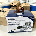 stainless steel cookware set - portable outdoor camping cookware kit with bowls