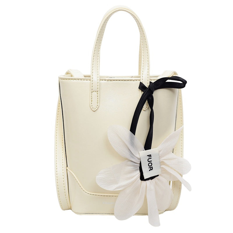 Cross-border exquisite flower mobile phone bag 2025 new women's summer trend popular bucket bag premium texture messenger bag