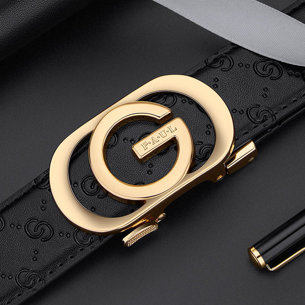 Emperor Paul Belt Men's Leather Automatic Buckle Casual Belt Men's Youth Fashion Trend Belt Belt Belt