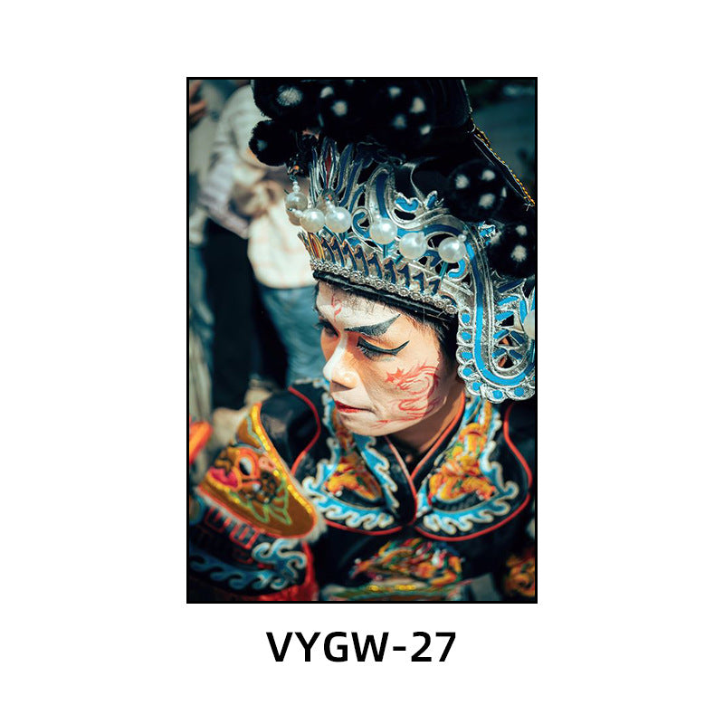 Chaoshan English song and dance decorative painting restaurant hotel box ethnic characteristics traditional culture hanging painting hot pot shop mural