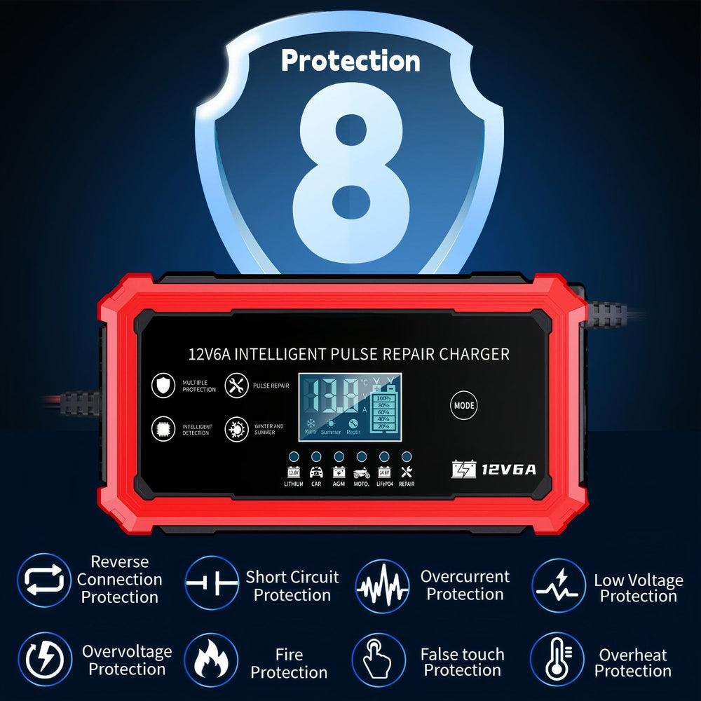 12v6a car and motorcycle battery charger 14.6v 12.6v lithium battery charger battery charger