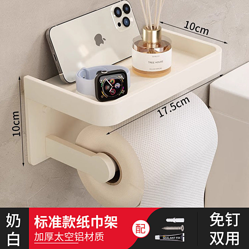 Bathroom toilet paper box high-end hotel toilet tissue box paper box storage rack roll paper rack bathroom storage rack