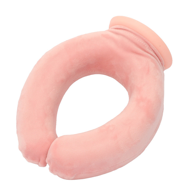 U-shaped hot water bottle cervical spine hot compress water-filled shoulder and neck head heating water explosion-proof thickened hanging neck scarf pillow
