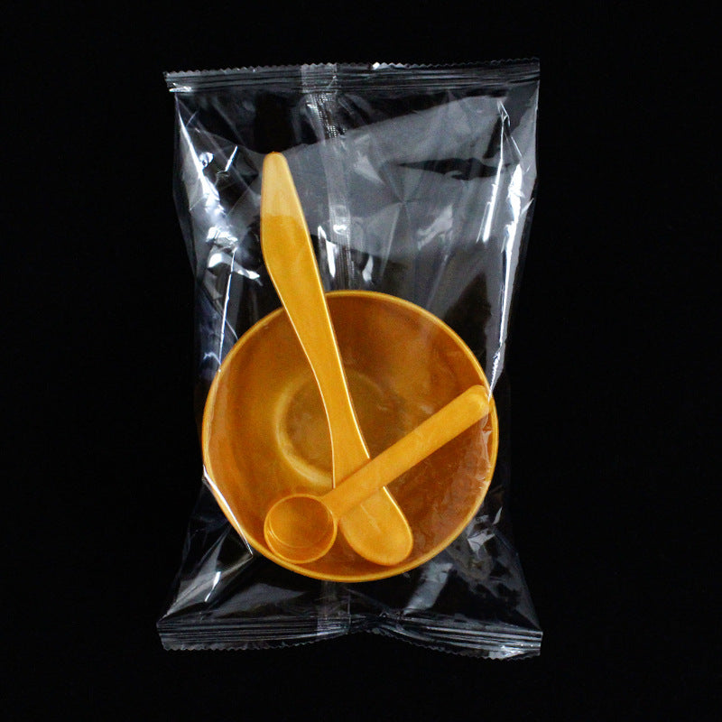 Wholesale beauty tool set: plastic mask bowl, makeup mixing bowl, stirring stick, soft mask powder spoon