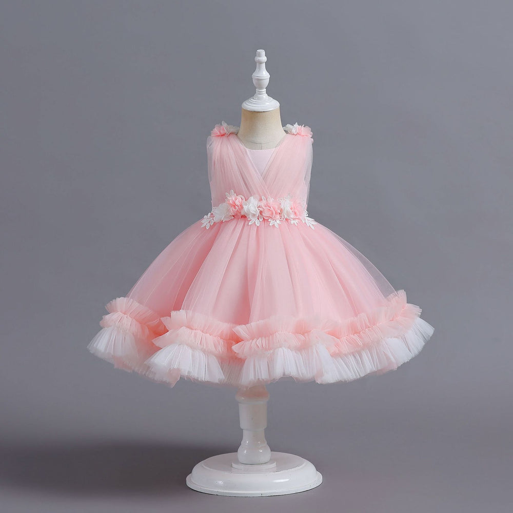 New arrival: children's formal dress - tulle cake skirt princess dress for girls, perfect for flower girls and first birthday celebrations