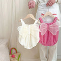 Newborn baby romper - summer lightweight sleeveless bodysuit - cute baby girl's tank top - summer fashion triangle romper