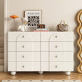 Creamy white eight-drawer unit (length 120, depth 40, height 82)