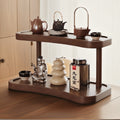 Cup holder desktop storage rack countertop double-layer storage rack tea set rack coffee cup water cup desk display rack