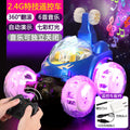 Amazon hot-selling remote control tumbling stunt car - rechargeable electric rc car with music and lights - kids' racing car model