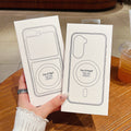 Suitable for samsung zflip7 upper and lower foldable mobile phone case boxed fold7 transparent magnetic anti-fall business protective case