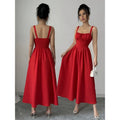 code new arrival  women's original elegance suspender dress neckline decoration tie back