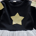 Korean style summer new five-star girl's dress chiffon children's dress princess dress - direct from the children's wear manufacturer