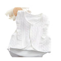 Baby spring autumk-style outwear vest cute western style lace vest outwear double layer vest trendy