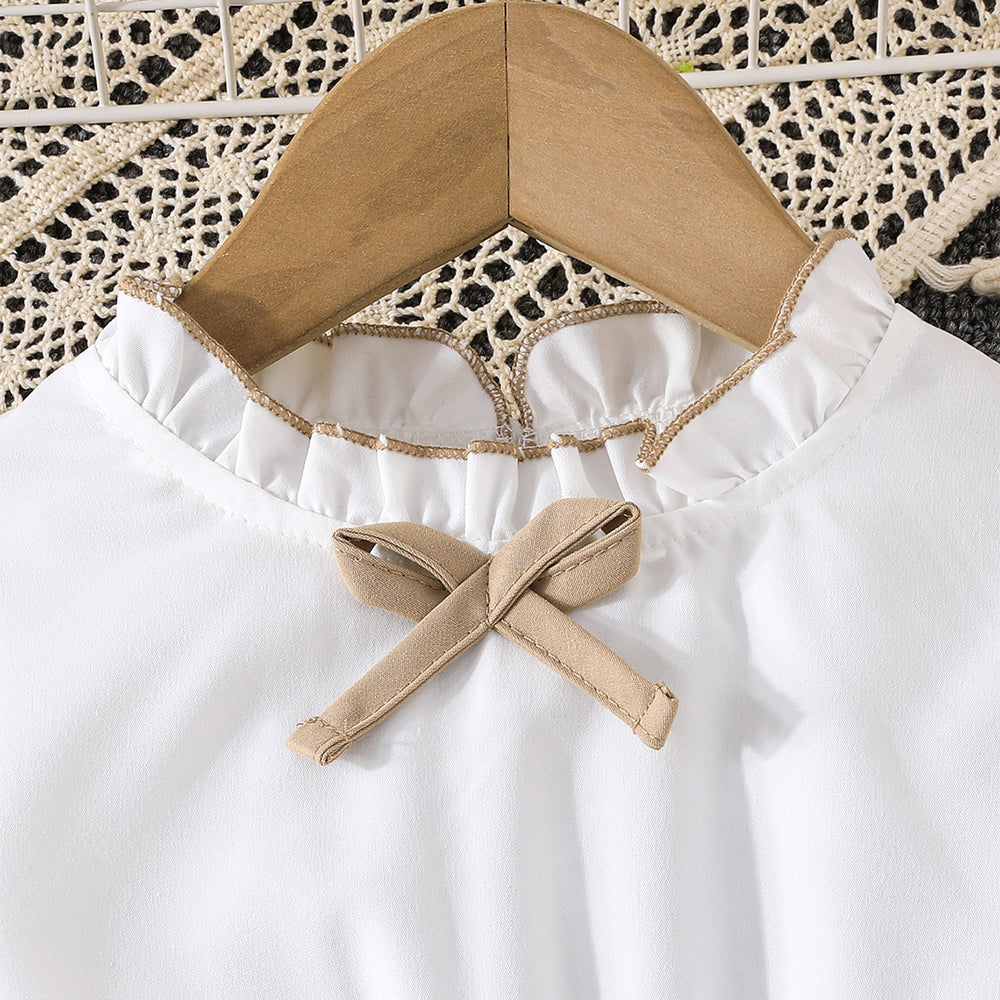 fall and winterlong sleeveshot selling cross-border in stockgirlwhitetops+patchwork 100% off dressfactory direct sales